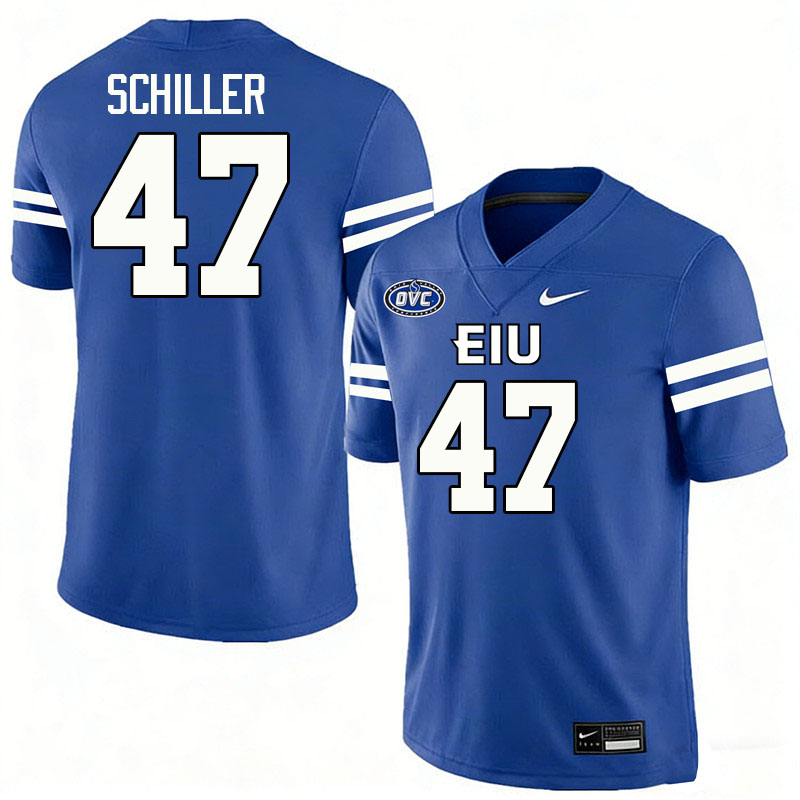 Eastern Illinois Panthers #47 Drew Schiller College Football Jerseys,Uniforms-Blue